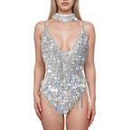 Wildest Dreams Swifty Sparkling White One Piece Bodysuit