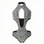 Stardust Lust Rhinestone Embellished Teddy One Piece Bodysuit