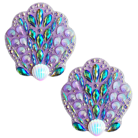 Ariel's Ocean Pearl Crystal Jewel - Pasties - Neva Nude