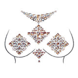 Hunger Games Crystal Jewel Nipple Sticker Crop Top.