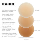 Ice Queen Nude Skin Invisible Reusable Silicone Nipple Cover Pasties