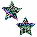 L. FRANKenstein Rainbow Reflective Bright AF Starry Nights Nipple Cover Pasties